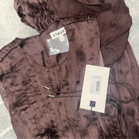 STAUD MIZU DRESS EARTH PLISSE - Picture 5 of 16